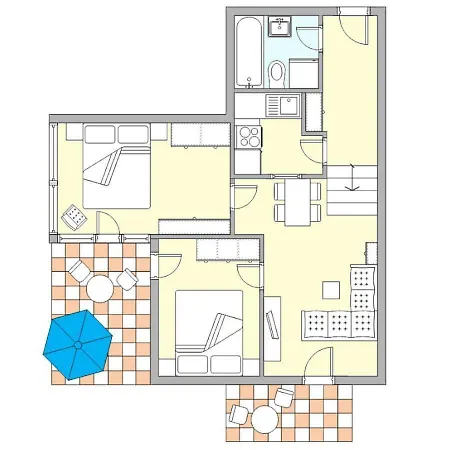 Appartement Strandvilla Undine 14 *